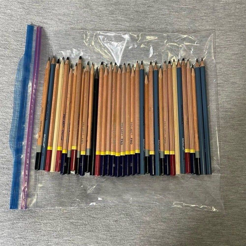 Pro/Art Multi-Media Colored & Charcoal Pencil 35 PCS. Set